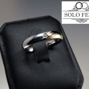 Fede CONFORT Bicolore con DIAMANTE