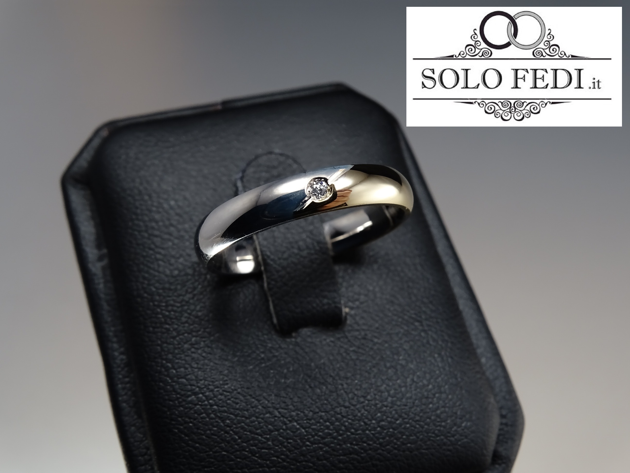 FD 269 Fede CONFORT Bicolore con DIAMANTE
